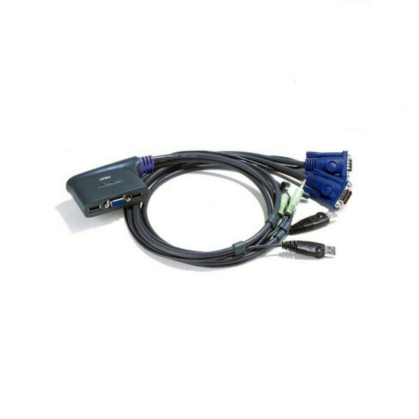CS62US ATEN 2 Port USB Kvm Switch Inc 90Cm Cables Free Postage