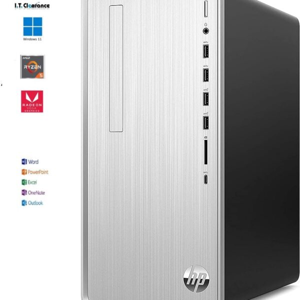 HP Pavilion Desktop - TP01-0212a RYZEN 5 3400G 3.7GHZ 16GB 512GB SSD 1TB 2GB NVIDIA WIN11 OFFICE