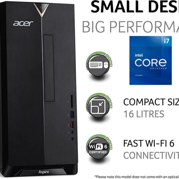 Acer Aspire TC-1660 i7-11700/16GB/512GB SSD GT730 2G DVDRW WIN11 OFFICE