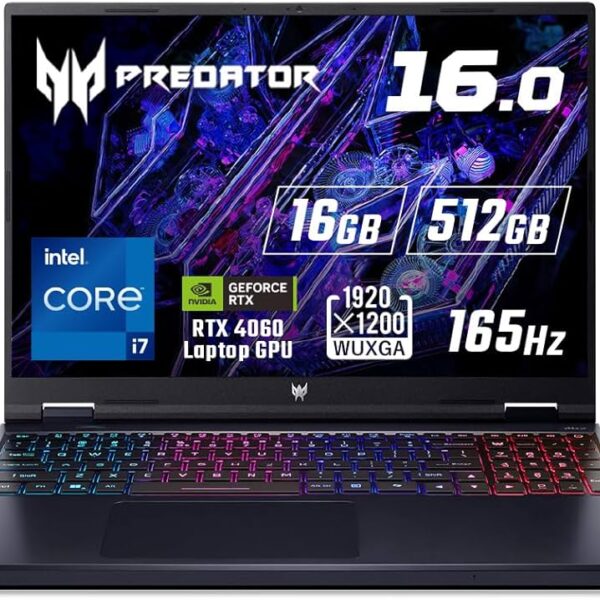 Predator Helios Neo 16-inch i7-13700HX/16GB/512GB/RTX4060 8GB Gaming Lapotp