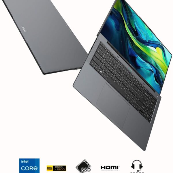 Acer Aspire Lite Laptop 16" WUXGA Core i5 12th Gen IPS Panel 16GB DDR5  512GB SSD Intel HD Graphics WIN11